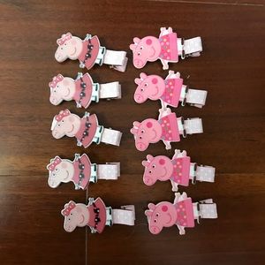 Peppa pig cute clips for hair